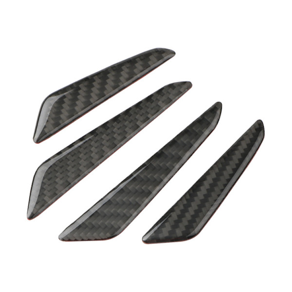 4 kpl Musta Hiilikuitu Auto Ovi Bump Protector Tarra Autoon