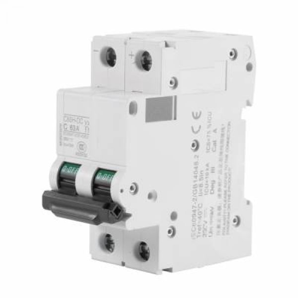 (63A)250V DC 2P, Miniatyr lavspennings luftvernbryter, sol