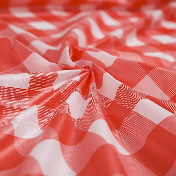 Firkantet ternet dug af polyester, pletbestandig, vandtæt