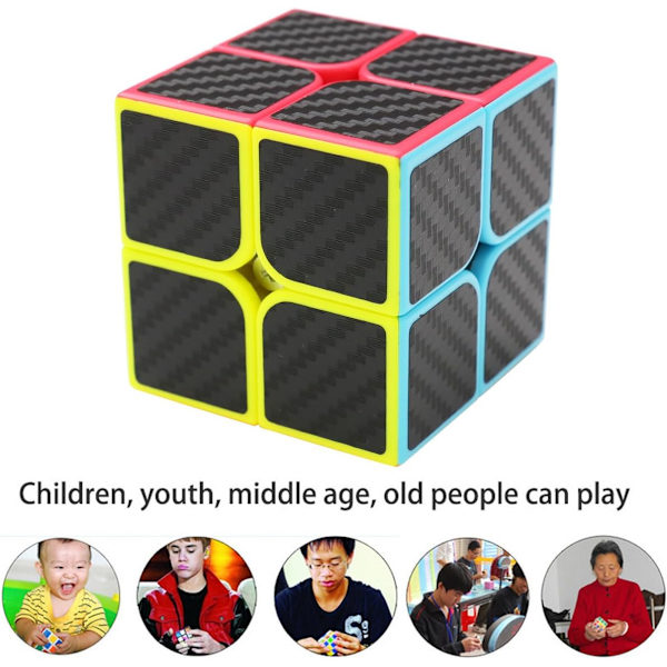Puzzle-kuutio 2x2x2 Uusi Cubo Ultra Fast Hiilikuitutarra