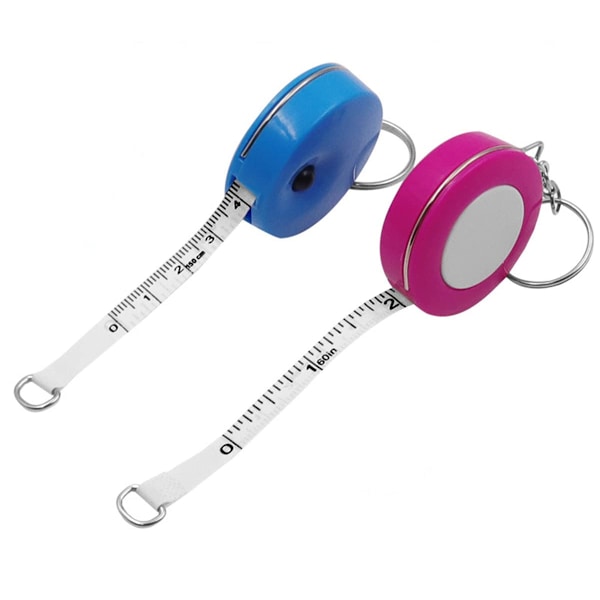 1 Pack, blått mjukt måttband Retractable Measuring för Body Fab