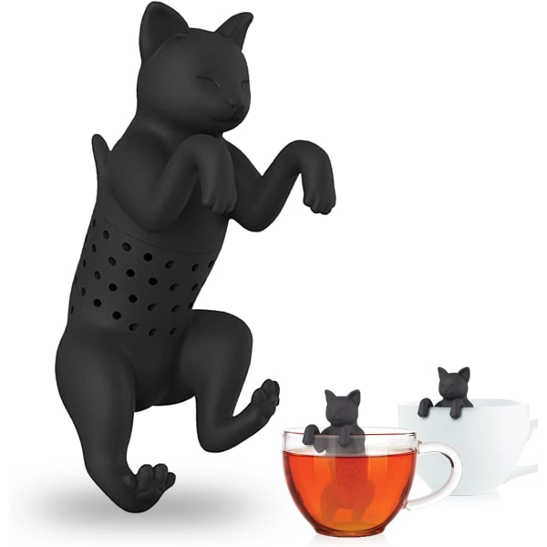 1 st svart silikon tekula infuser filter infuser kreativ te S