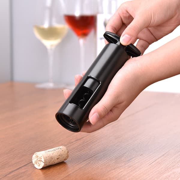 Semi-automatisk flaskeåpner med foliekutter. Den perfekte manuelle