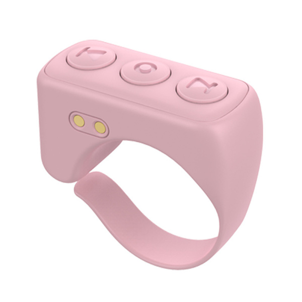 Rosa, Bluetooth-fjärrkontroll för sidvändning, lämplig för iPhone,