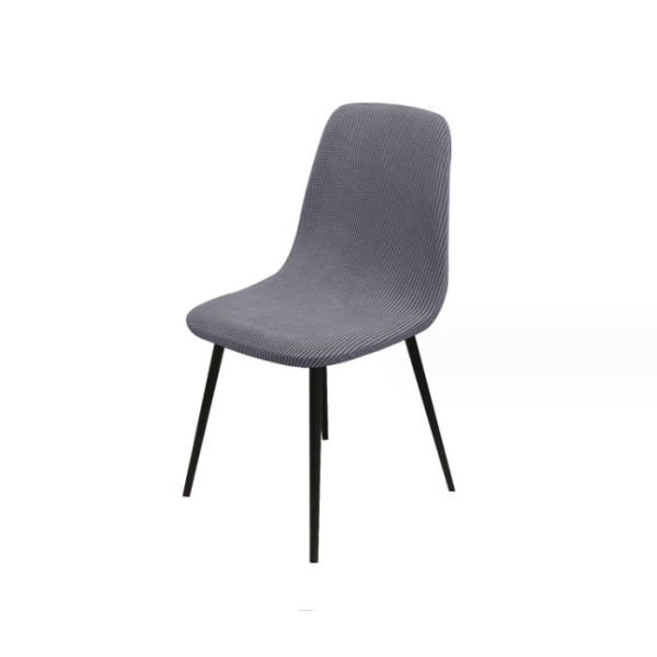 1 PC Grå Stretch Cover, Avtagbar Tvättbar Dining Chair Co