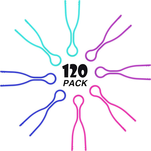 120 kappaleen ompelukoneen lankarullan pidikkeet - 30 x 4 väriä