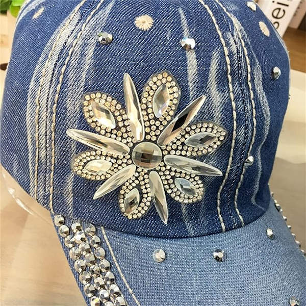 Tyk hat til kvinder forår og sommer blomst cowboyhat vild baseball