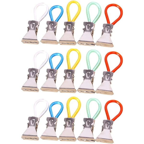 15 stk. Metal Køkken Håndklæde Organizer Clips, Farverige Håndklæde Clips