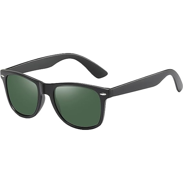 Polariserte solbriller for menn Retro Fashion Glasses Classic Square