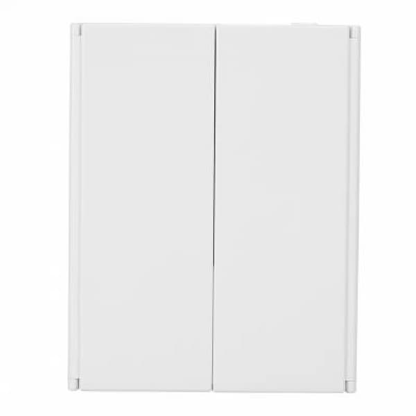 (Hvid) 1 stk. 8 LED Tre sider Foldbar Desktop Makeup Vanity M