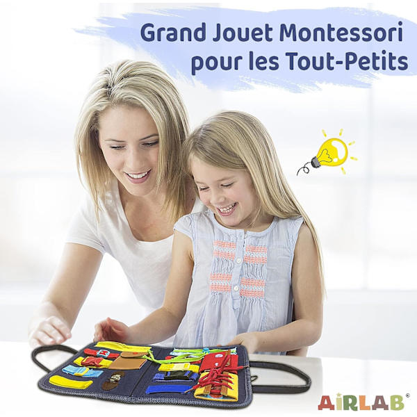 Aktivitetsplade, Sensorisk Plade, Montessori Plade, Acti