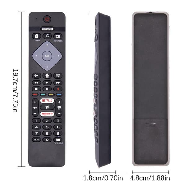 Universal fjernbetjening BRC0884402 til Philips Android TV Sort