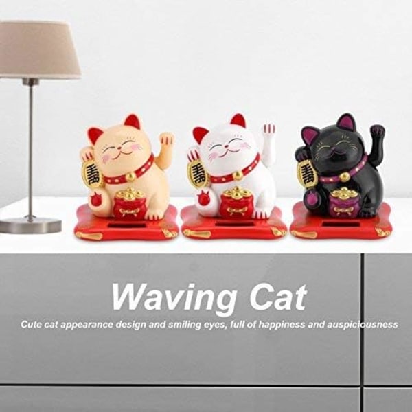 Maneki Neko - Maneki Neko solcelledrevet vinkende Maneki Neko Solar S