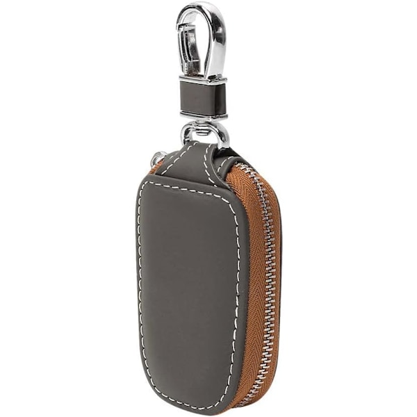 Äkta läder bilnyckel fodral, fjärrkontroll bilnyckel fodral äkta läder