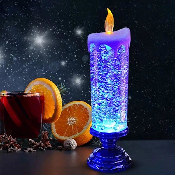 Jule Spiral Glitter LED Elektroniske Lys Vanntette USB Re