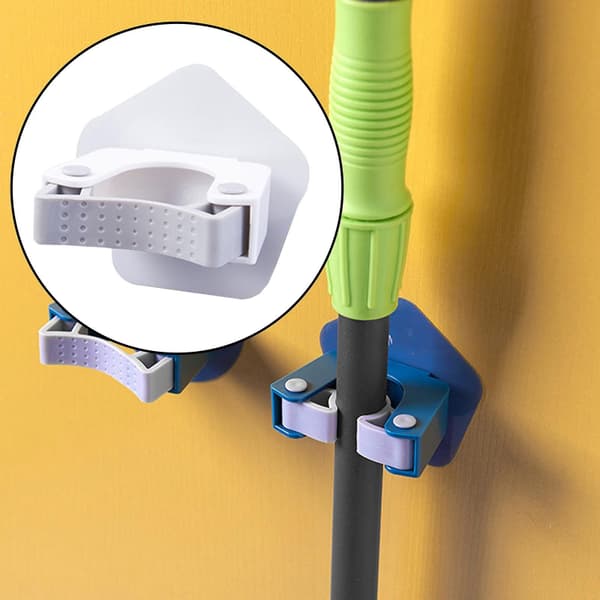 Mop Clip Hålfri Installation Abs Hållbar Fast För Vägg Badrum
