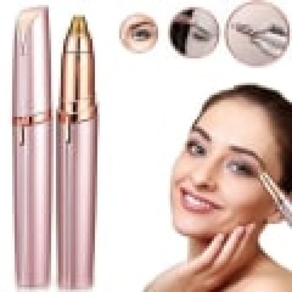Trimmer med LED for øyenbryn/nesehår/ansiktshår/bikini Rose g