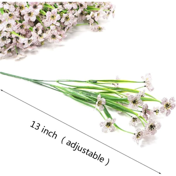 Konstgjorda gula plastblommor, 12 st