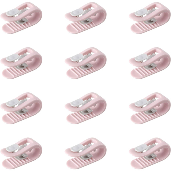 12 rosa dynetrekk klips, dynetrekk klips, dynetrekk klips, dyne