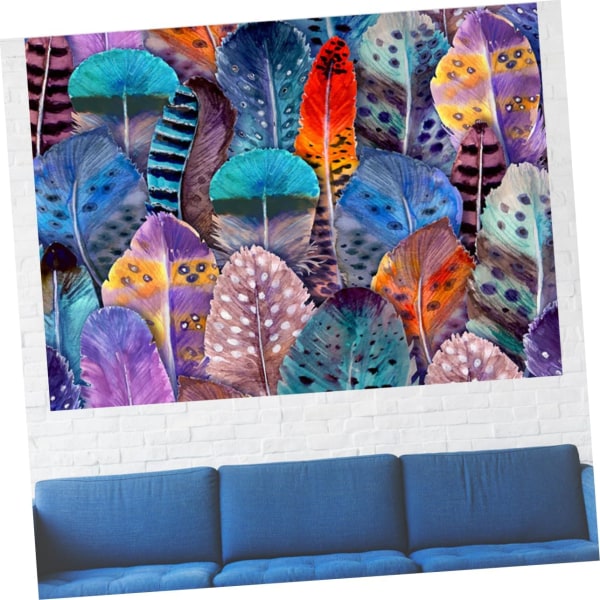 feather 1Pc 200X150CM Gobeläng Strandhandduk Vägg Dusch Gardiner Ta