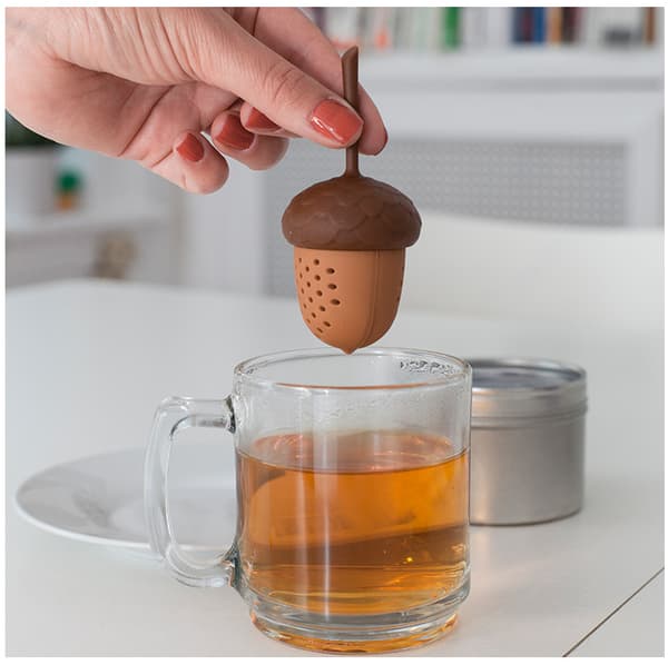Te-sil, Ny Mini Eikenøttformet Te-infuser Furu Nøtt Sil