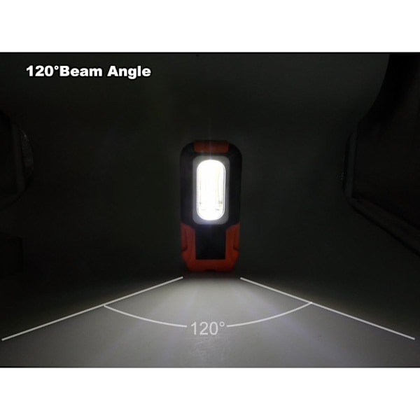 3 LED-arbetslampor 3W COB LED Bärbar Magnetisk Ficklampa AAA B