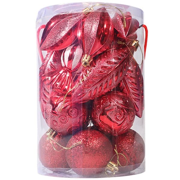 Julekule Ornamenter - Glitter Dekorert Julekule