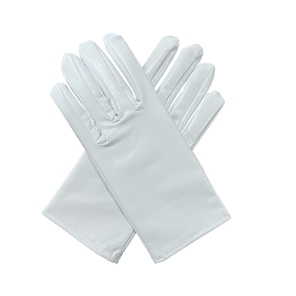 Hvide uld læderhandsker til kvinder, elegante og lette, velegnede til