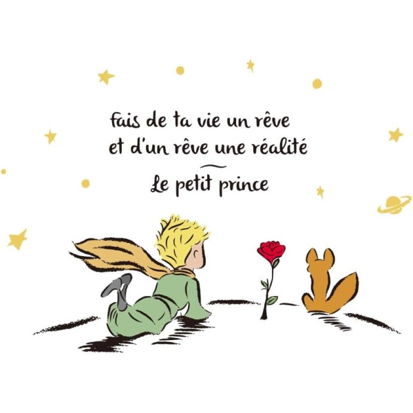 The Little Prince Väggdekaler Citat Väggdekaler Gör ditt liv en