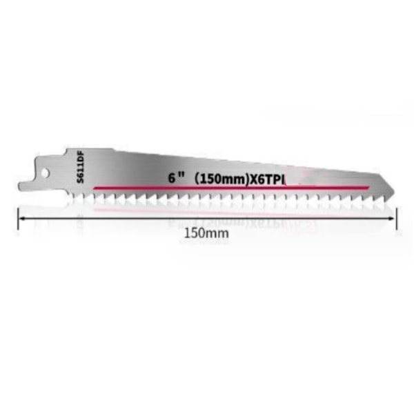 S611 savet træ 150mm [høj kulstofstål], savklinge til træarbejde