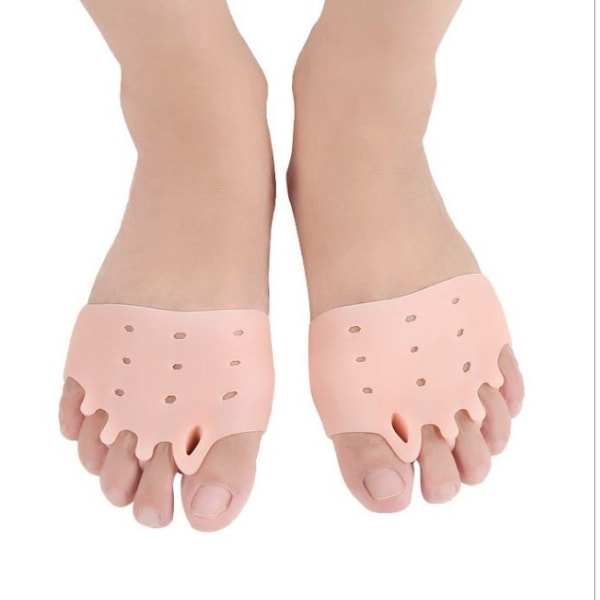 Hudfärg 1 set, framfot silikon pad tåseparation pad cushi