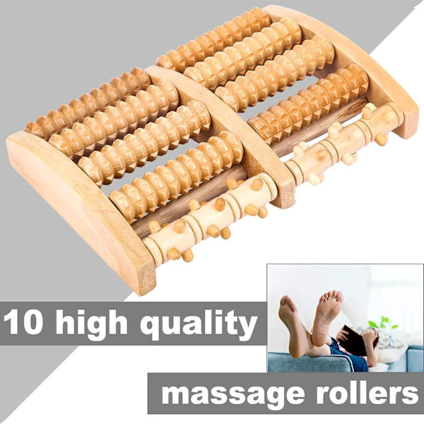 Træmassage Rulle, Refleksologi Værktøjer Fod Massager Apparat til