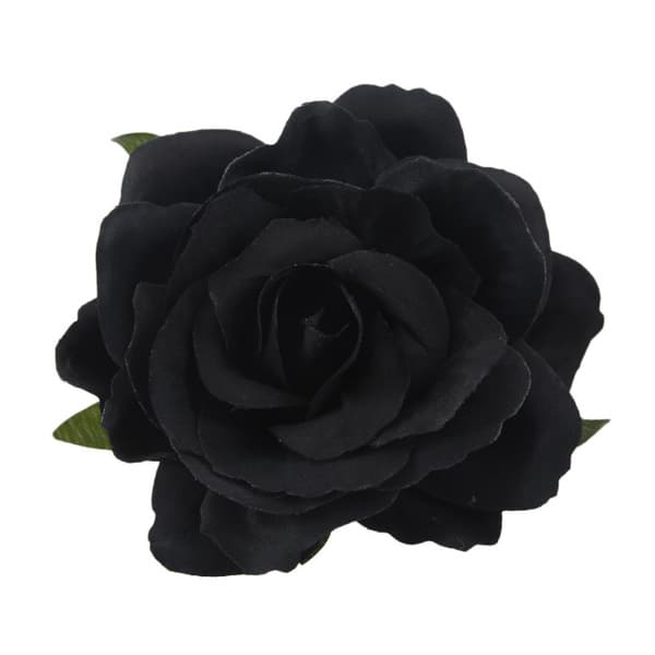 1 stk Blomsterhårklemme Blomst - Svart