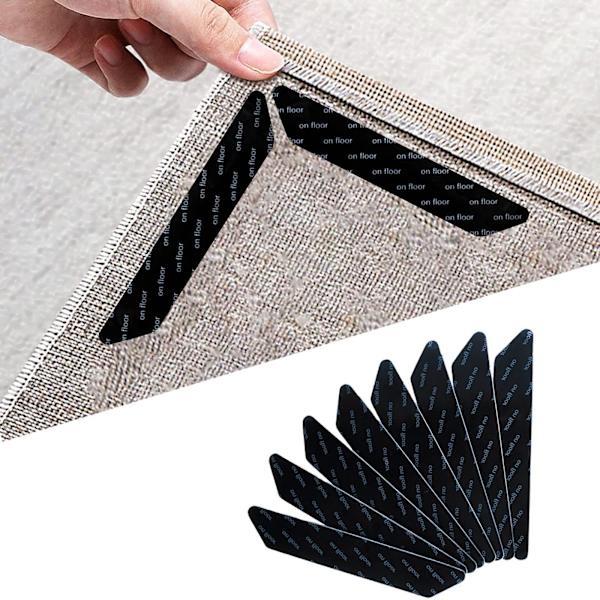 Pakke med 10 (180x30x2mm) skridsikre og genanvendelige tæppegreb til