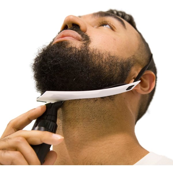 1-delad kam, skäggkonturplotter, skäggmall, rakning för män