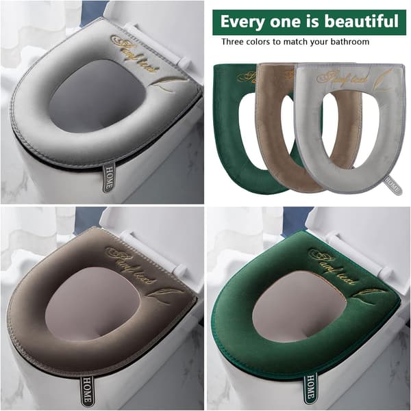 3PCS Windfromort Toalettstolsskydd Tjock, Kudde av