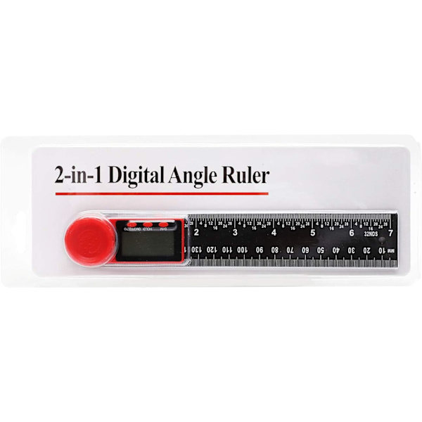 Digitaalinen kulmamittari 8 tuumaa 200 mm, hiilikuitu 0-360° elektroninen