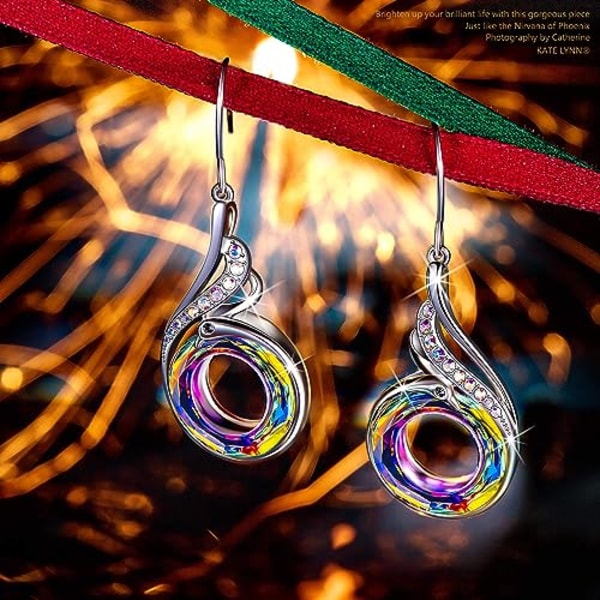 Sterling Sølv Øredobber for Kvinner Nirvana of Phoenix Dråpe Dangle
