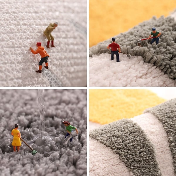 40 x 60 cm Skridsikker Bademåtte, Blød Absorberende Mikrofiber Badeværelsesmåtte
