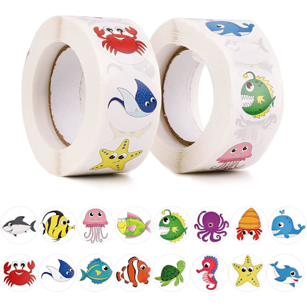 1000PCS Dyre Klistremerker Kopper Klistremerker 2.5cm Lim Etikett DI