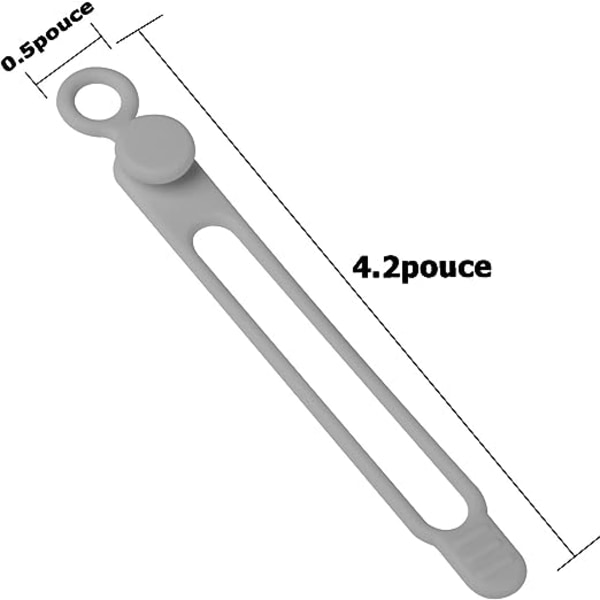 16-pack silikonkabelband för hörlurar, telefonladdare, datorer