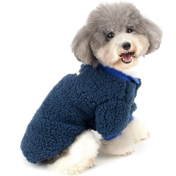 Husdjurskläder Vinter Varma Fleece Rock för Liten Hund Fleece Pullover