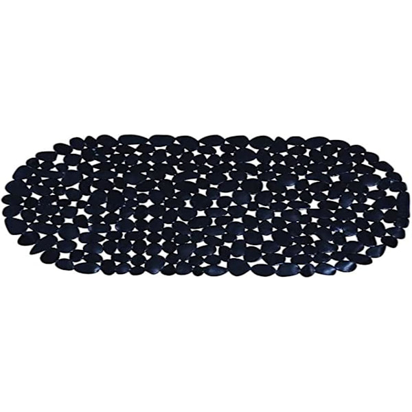 Matto kylpyammeen tausta PVC-kivi 35x69cm musta
