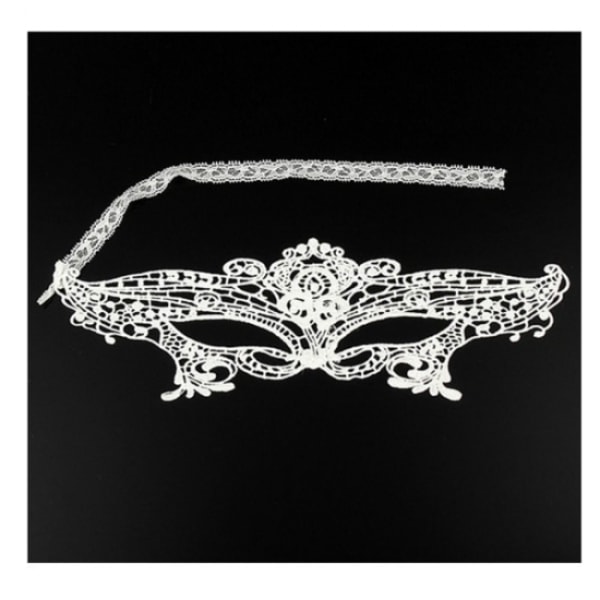 Sensual eye mask in lace - WHITE White