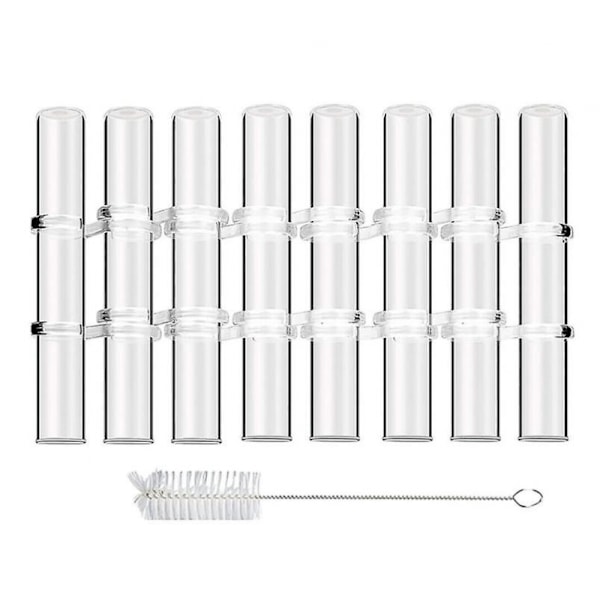（6PCS）7.09in-1.18in Glasblomvaser, Ledade Blomtesttub