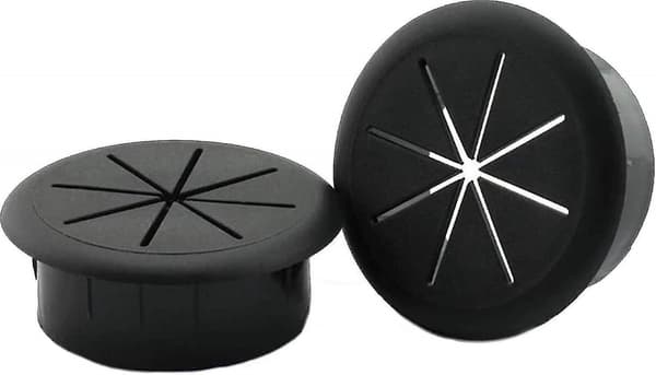4 st plastskrivbordets genomföring, skrivbordsgenomföring, runt kabelhål,