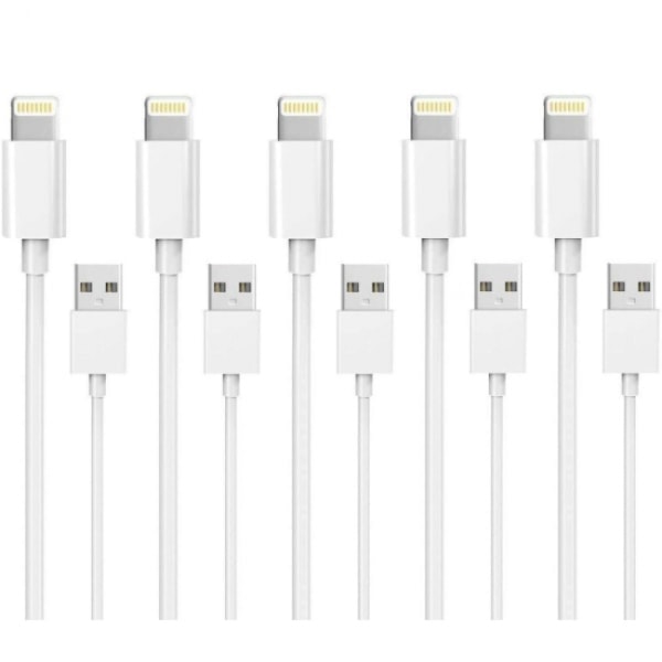 5PCS 1M Lightning Charger iPhone 13/12/11/ Xs/Max/X/8/7/6/5/SE Wh