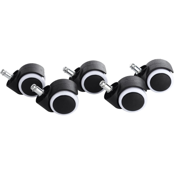 5 slitstarka universella hjul för hårda golv (10 mm hjul)