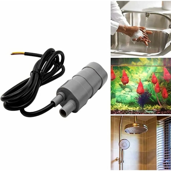 12V nedsänkbar vattenpump, 840L/H högflödespumpar mikromotor Wa