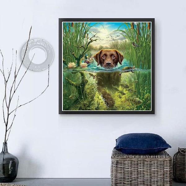 Puppy 5D DIY timanttimaalaussetti, timanttimaalauskuva